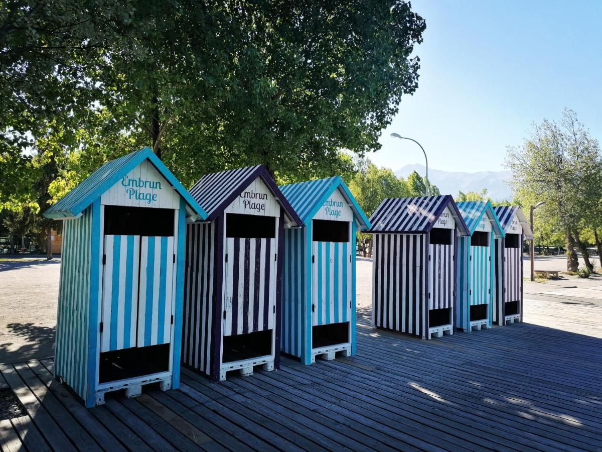 T3 Au Plan D'Eau D'Embrun Avec Garage Et Terrasseアパートメント エクステリア 写真